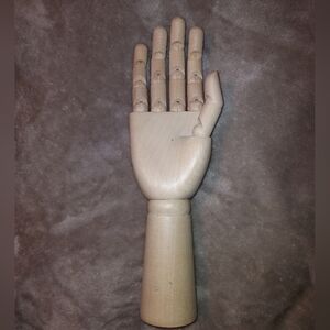Wooden artist mannequin hand